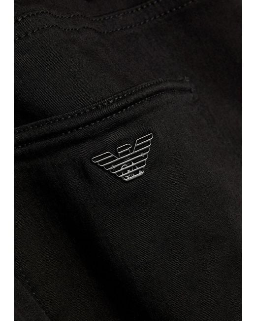 Emporio Armani Black J06 Slim-Leg Jeans for men