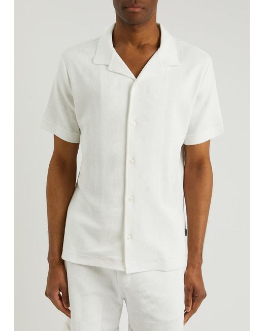 Boss White Powell Cotton Shirt for men