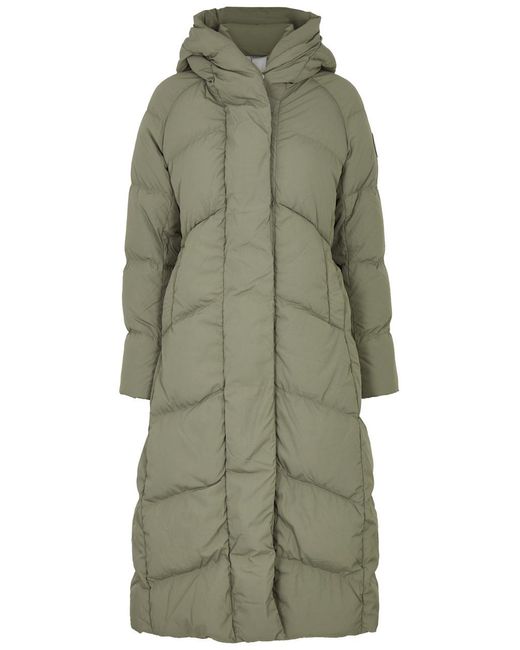 Canada Goose Green Marlow Quilted Shell Parka