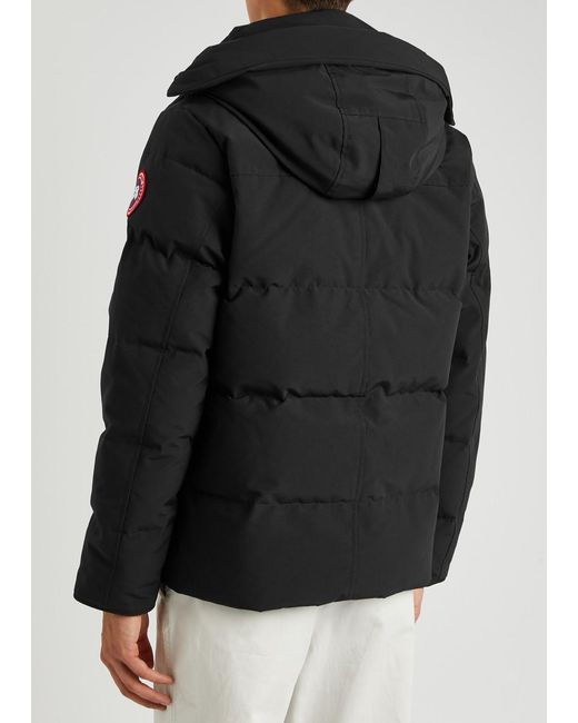 Canada Goose Black Wyndham Quilted Arctic-tech Parka for men