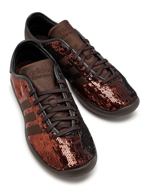 Wales Bonner Brown Adidas X Karintha Sequin And Satin Sneakers for men