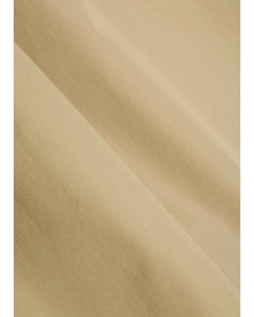 Vince Natural Belted Cotton-Poplin Midi Dress