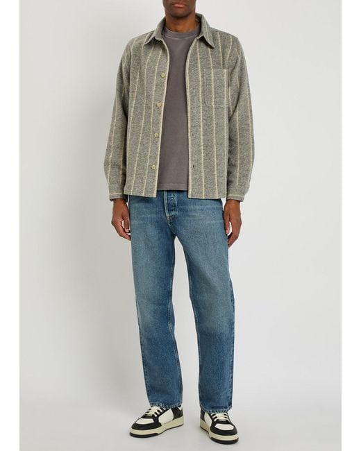 Agolde Gray Flint Cotton T-Shirt for men