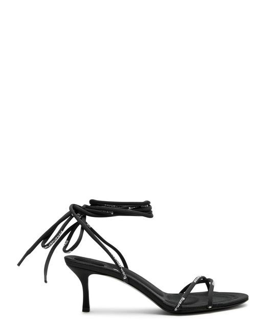 Alexander Wang White Helix 65 Lace-up Woven Sandals