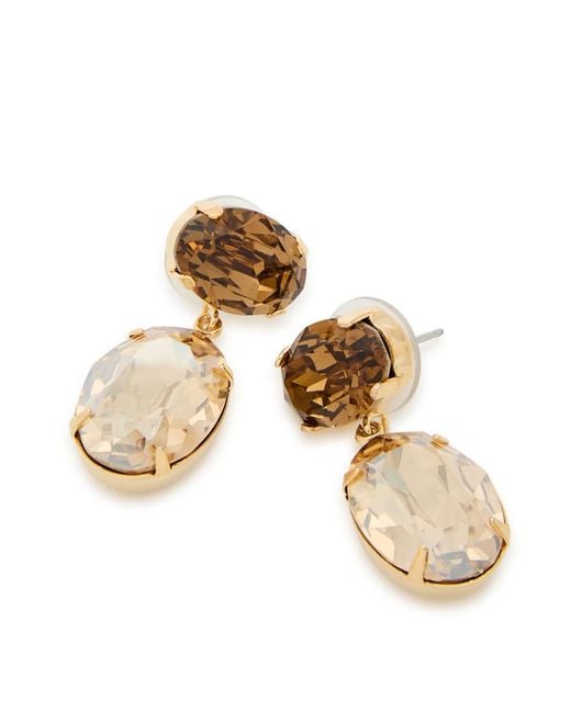 Jennifer Behr Metallic Lenora 18Kt-Plated Drop Earrings