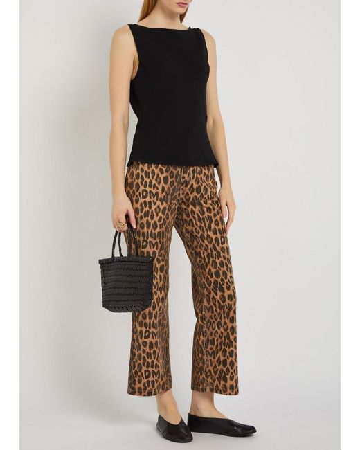 Reformation Black Dorthea Georgette Top