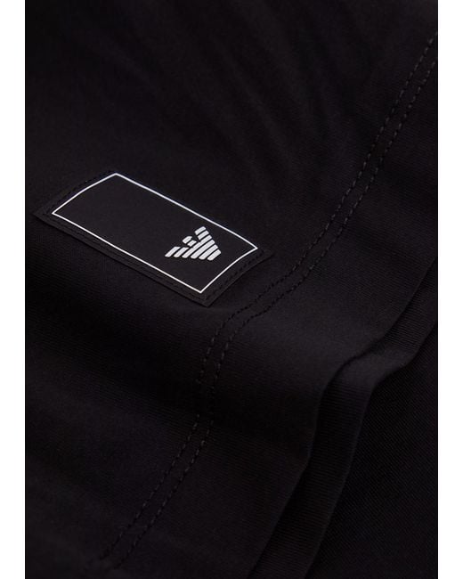 Emporio Armani Black Cotton T-Shirt
