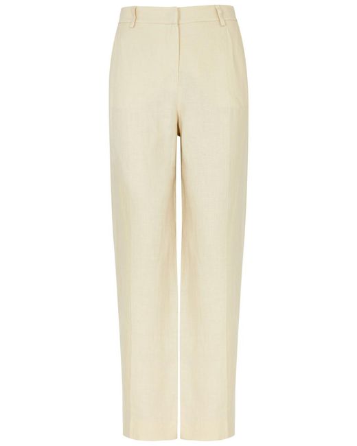 Weekend by Maxmara Natural Malizia Linen Trousers