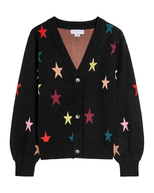 Never Fully Dressed Black Star Knit Cardigan