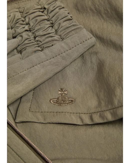 Vivienne Westwood Green Harrington Woven Jacket for men