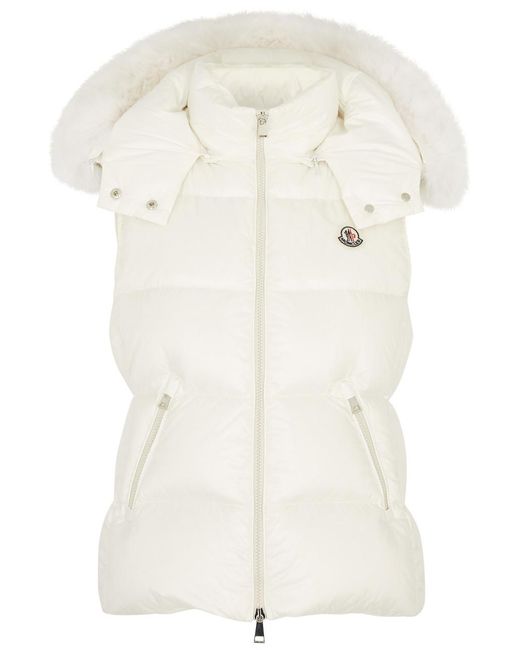 Moncler Natural Gallinule Quilted Shell Gilet