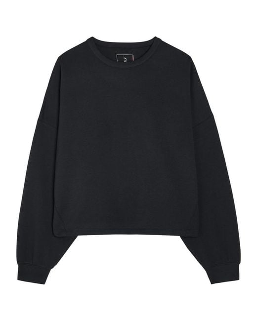 Nike Black Cropped Jersey Sweatshirt