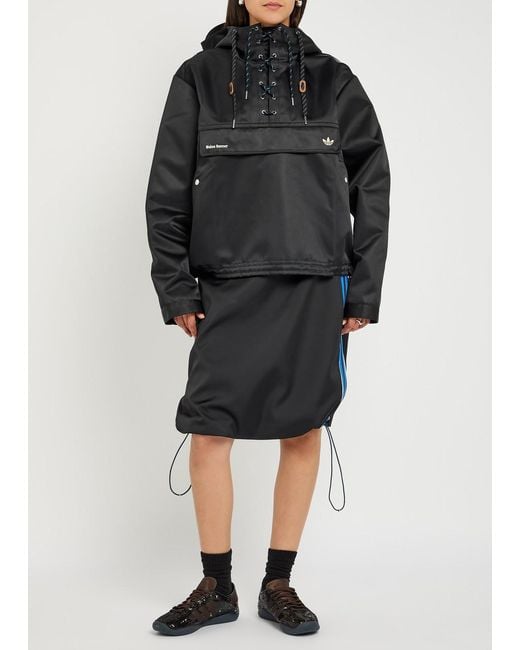 Wales Bonner Black Adidas X Hooded Satin Jacket