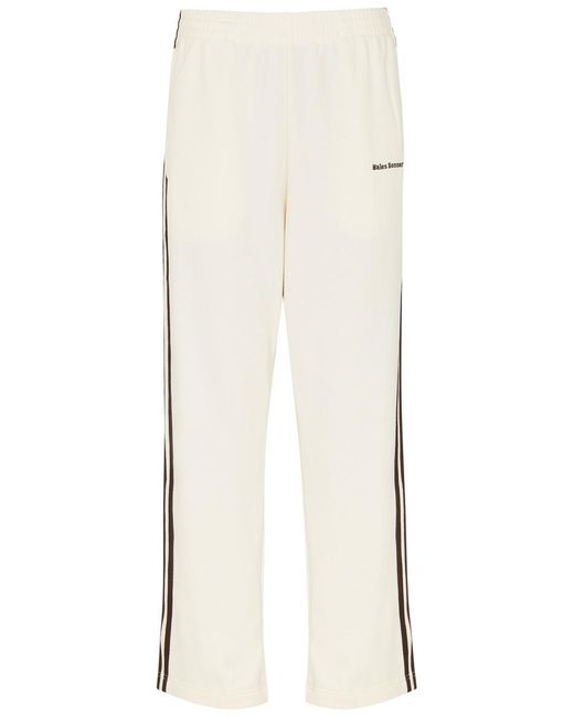 Adidas White X Wales Bonner Striped Cotton-blend Track Pants