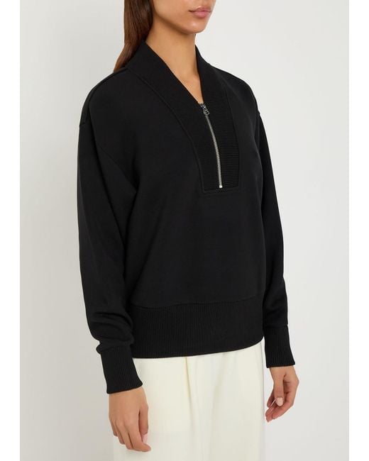 Varley Black Sally Jersey Sweatshirt