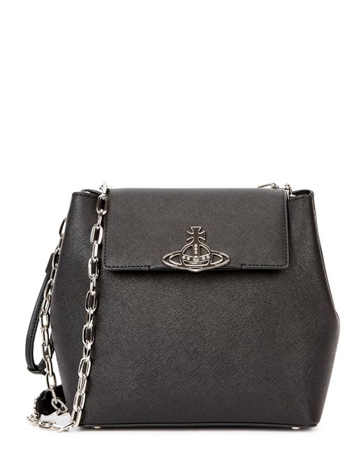 Vivienne Westwood Debbie Black Leather Bucket Bag Lyst