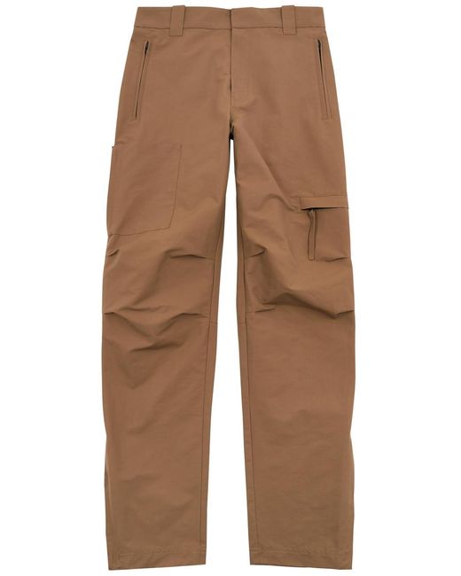 Helmut Lang Brown Cotton-Blend Cargo Trousers for men