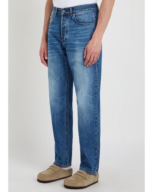Forét Blue Straight-Leg Denim Jeans for men