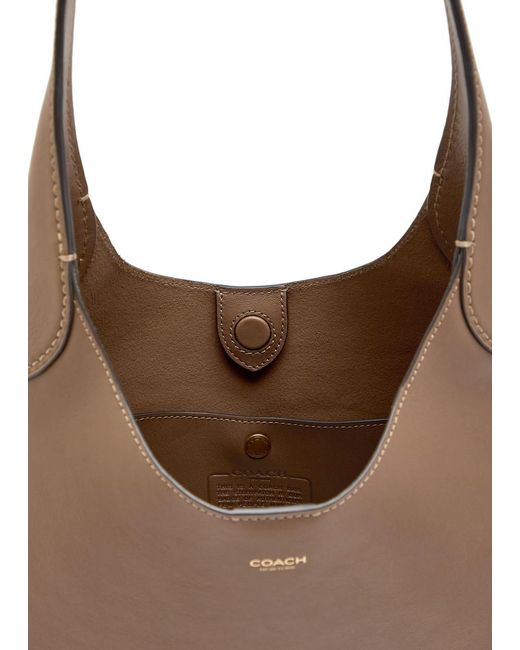 COACH Brown Brooklyn 28 Leather Shoulder Bag