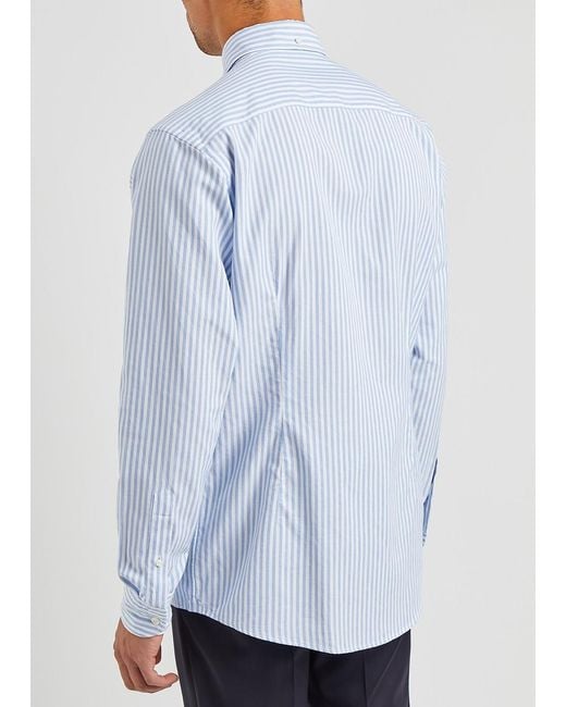Eton of Sweden Blue Piqué Cotton Oxford Shirt for men