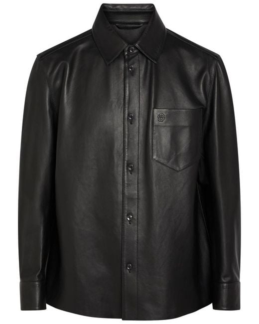 Boss Black Movitz Leather Jacket for men