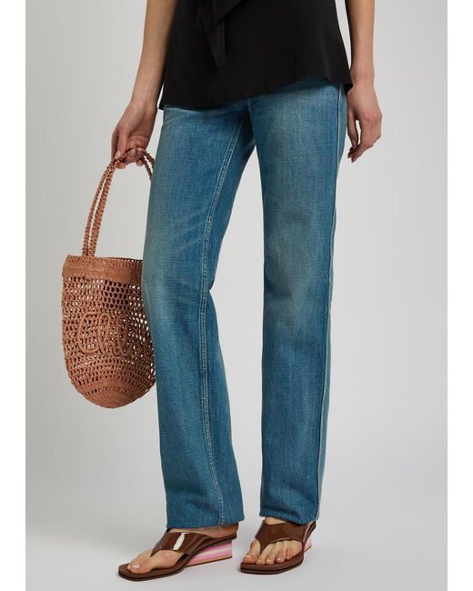 Chloé Brown Swimming Cool 45 Patent Leather Wedges