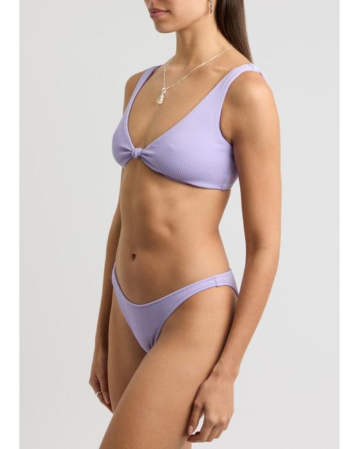 Melissa Odabash Purple Ibiza Ribbed Bikini Briefs