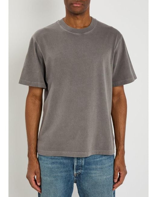 Agolde Gray Flint Cotton T-Shirt for men