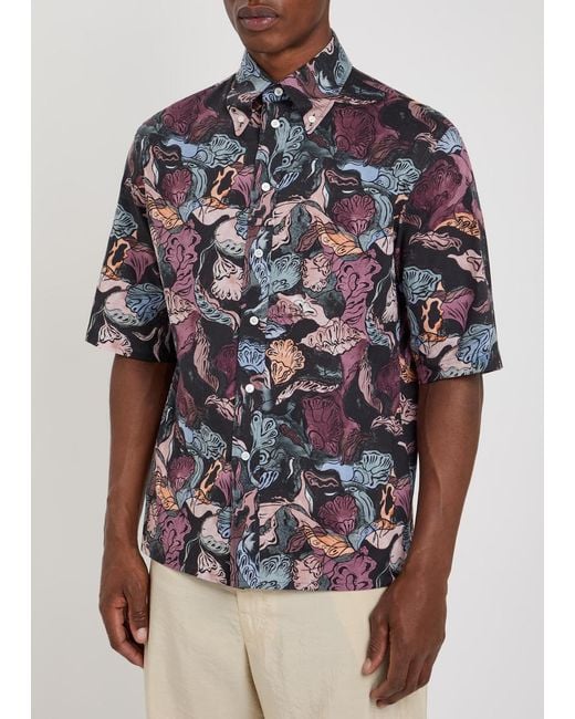 Lemaire Blue Cotton Shirt for men