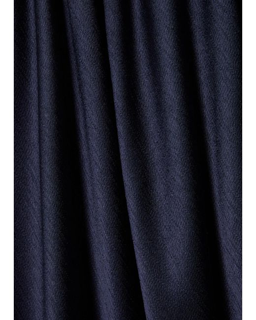 Bec & Bridge Blue Ren Satin Split Maxi Dress