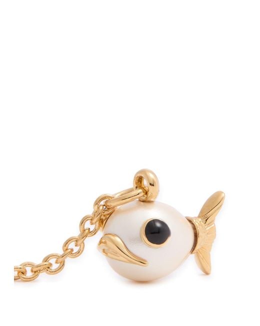 Vivienne Westwood Luzie Fish-Charm Bracelet in Metallic | Lyst