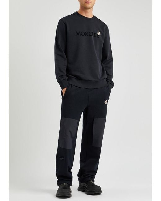 Moncler Genius Blue X Billionaire Boys Club Panelled Cotton Sweatpants for men