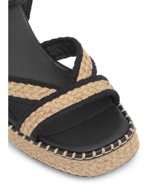 Castaner Natural Vanish Raffia Platform Sandals