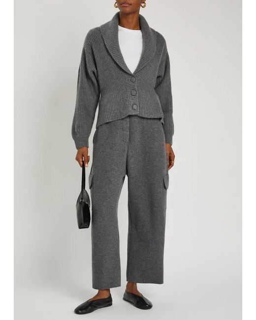Lisa Yang Gray Alessandra Cashmere Cardigan