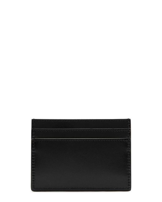 Saint Laurent Black Logo Leather Card Holder for men