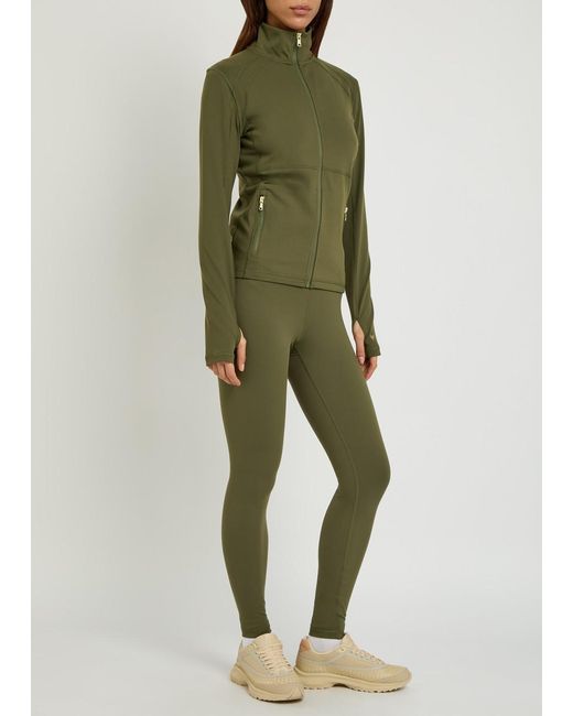 Now You Live Green Clayton Stretch-Jersey Jacket