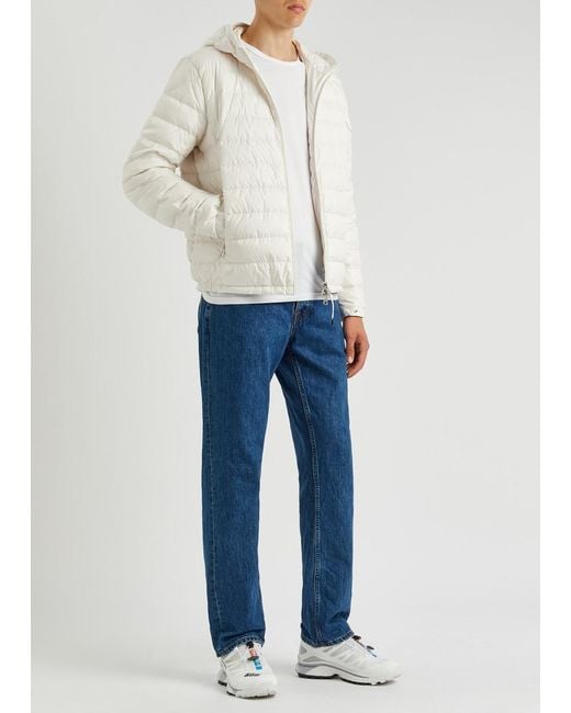 Moncler White Galion Quilted Shell Jacket for men