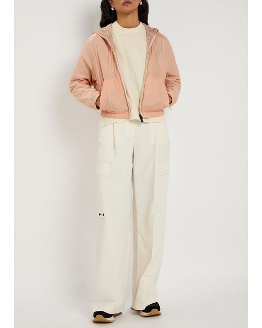 Moncler Pink Shell Cardigan Jacket