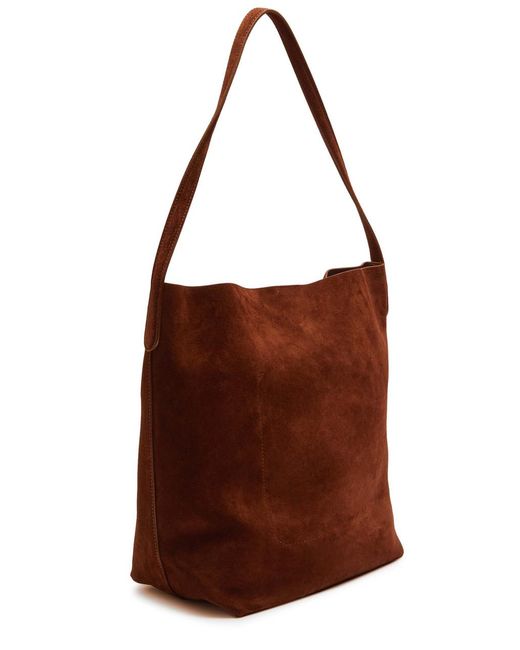 Mansur Gavriel Brown Cabas Everyday Suede Tote