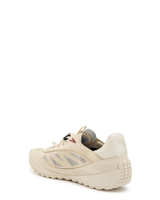 Moncler Natural Trailgrip Lp Panelled Nubuck And Suede Sneakers for men
