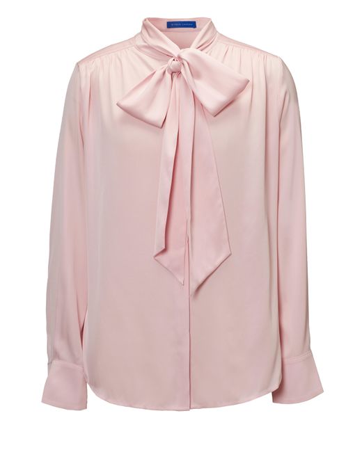 Winser London Pink Silk Blouse & Bow