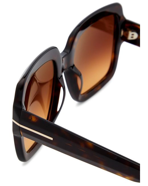 Tom Ford Brown Kaya Square-frame Sunglasses