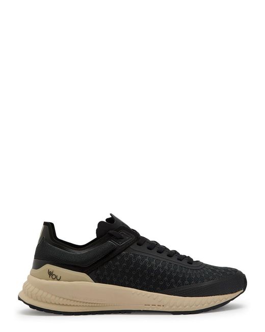 Now You Live Black Yp 305 Performance Mesh Sneakers