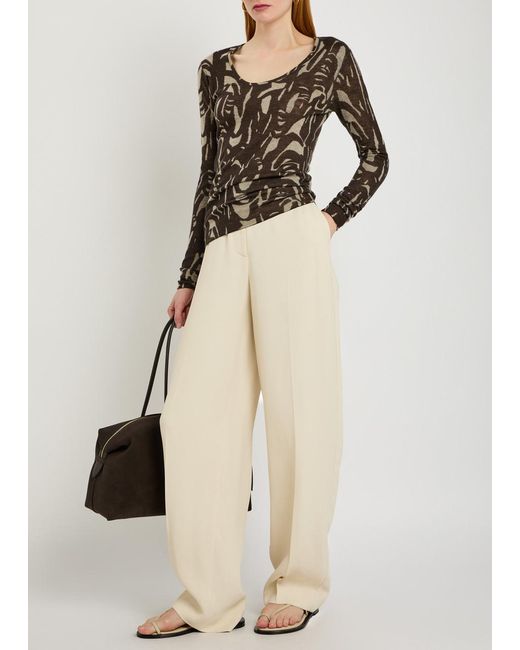 Joseph Brown Villa Patterned Cashmere Top