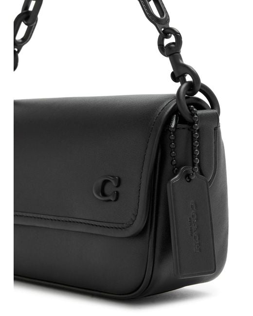 COACH Black Charter Leather Cross-body Bag