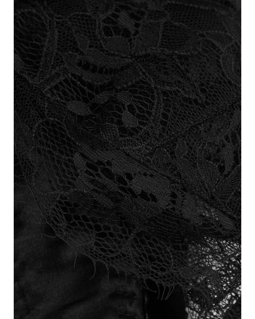 Fleur Of England Black Signature Lace Balcony Bra