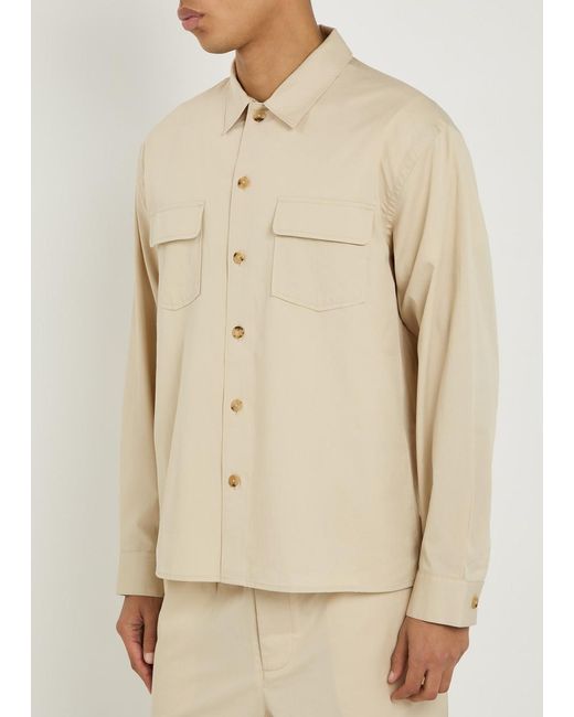 FRAME Natural Cotton Overshirt for men