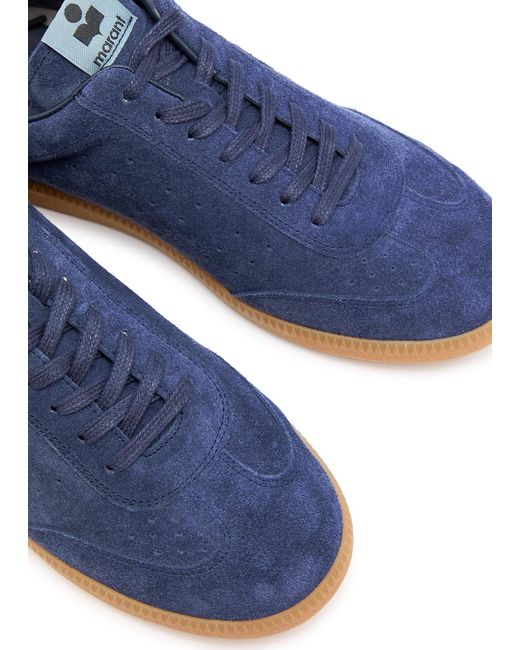 Isabel Marant Blue Bryce Suede Sneakers