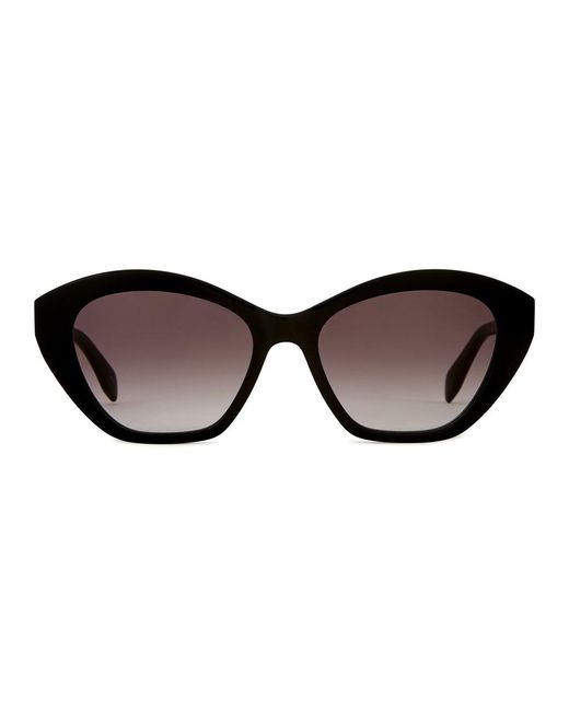 McQueen Black Cat-Eye Sunglasses, Sunglasses