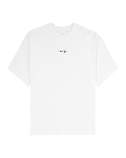 Axel Arigato White Sketch Logo-Print Cotton T-Shirt for men